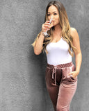 Brunch Velour Jogger Pants - Pick Color