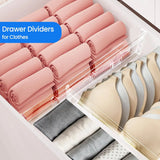 Drawer Dividers 4/6/8/12 Pack, Plastic Drawer Dividers for Baby