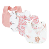 4Pcs Baby Bibs Burp Clothes Cartoon Newborn Saliva Towels for Girls