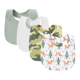 4Pcs Baby Bibs Burp Clothes Cartoon Newborn Saliva Towels for Girls