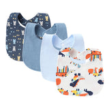 4Pcs Baby Bibs Burp Clothes Cartoon Newborn Saliva Towels for Girls