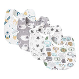 4Pcs Baby Bibs Burp Clothes Cartoon Newborn Saliva Towels for Girls