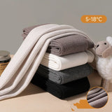 Autumn Winter New Thin Plush Vertical Stripe Solid Color Girls'